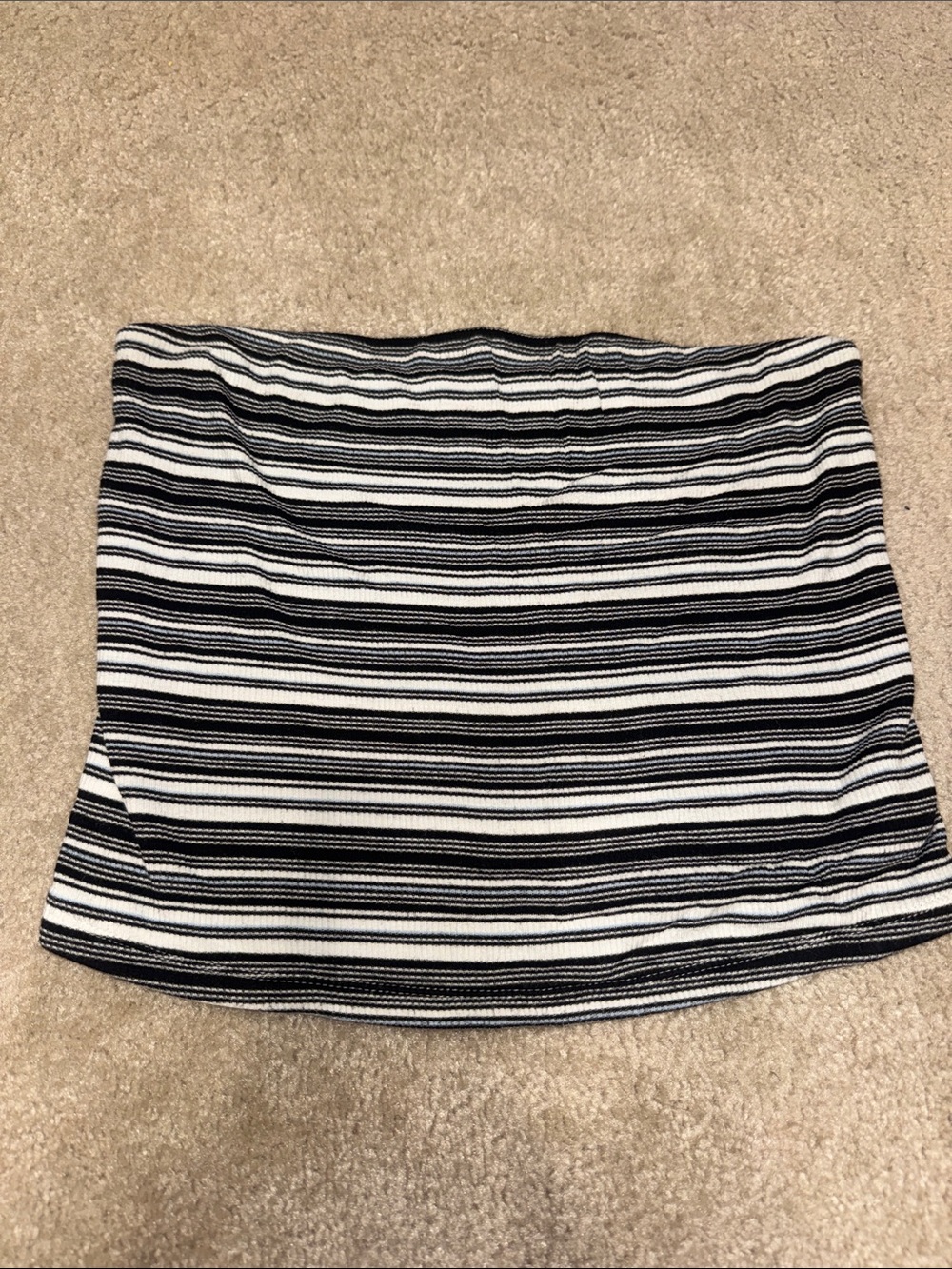 American Eagle Black and White Tube Top